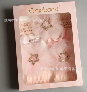 Set tất, băng đô, kẹp tóc xinh