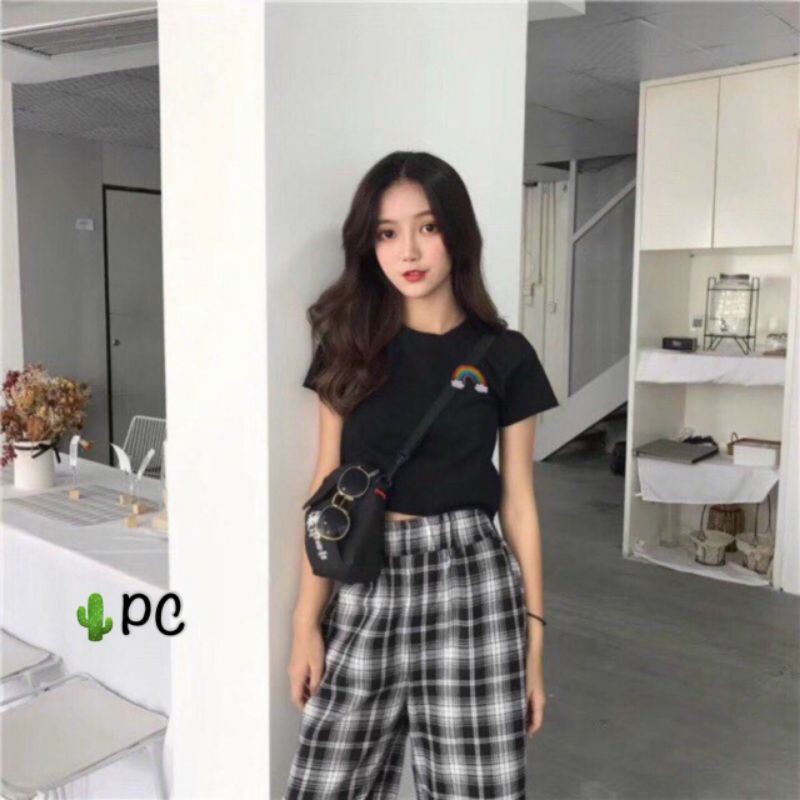 [Mã WASTUP giảm 10% tối đa 30K đơn 99K] Áo croptop thêu cầu vòng | BigBuy360 - bigbuy360.vn