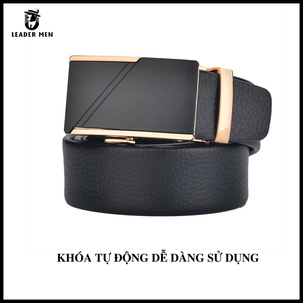 Thắt Lưng Nam LMEN-12 Chất Liệu Da Cao Cấp Khóa Tự Động - Dây Lưng Da Nam Thời Trang Kiểu Dáng Sang Trọng - LeaderMen