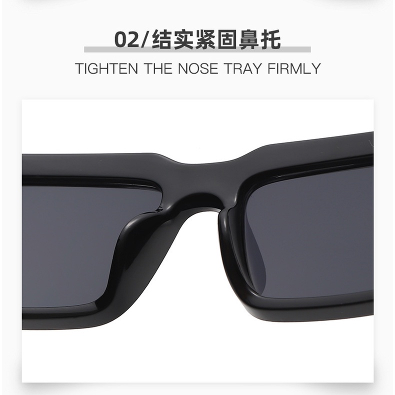 Kính Mát Gọng Vuông Kim Loại Chống Tia UV Thời Trang Cho Nữ