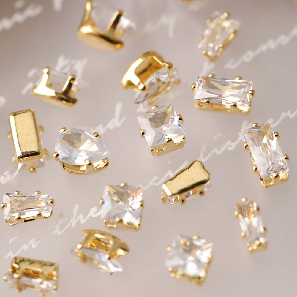 [Hàng mới về] Hộp 20/30 Đá Zircon Lấp Lánh Thời Trang Trang Trí Móng Tay Nghệ Thuật