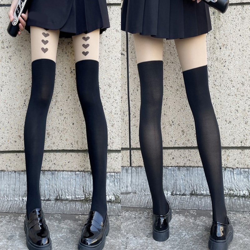 Vớ Dài Qua Gối Phong Cách Lolita Dễ Thương Quyến Rũ Cho Nữ