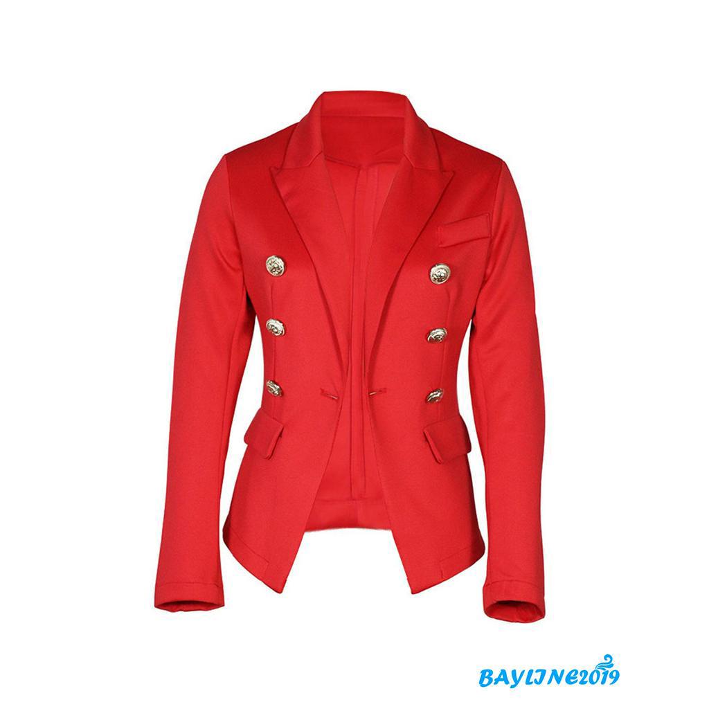 Áo Khoác Blazer Màu Trơn Thời Trang Dành Cho Nữ