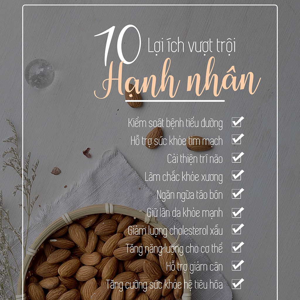 Hạnh Nhân Mỹ Rang Mộc | BigBuy360 - bigbuy360.vn