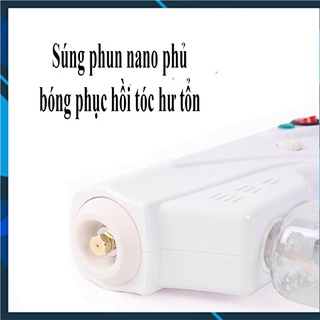 Máy Hấp Tóc Phủ Bóng Nano Mini Cầm Tay Có Đèn