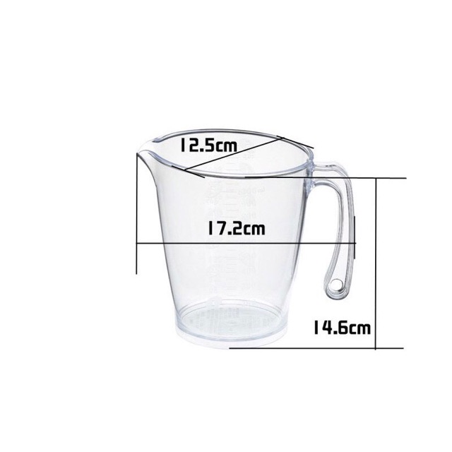 Ca đong Chia Vạch 1000ml Nhật Bản