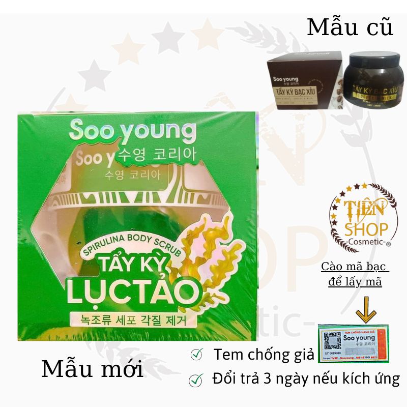 Tẩy tế bào chết Tẩy Kỳ lục tảo Soo Young