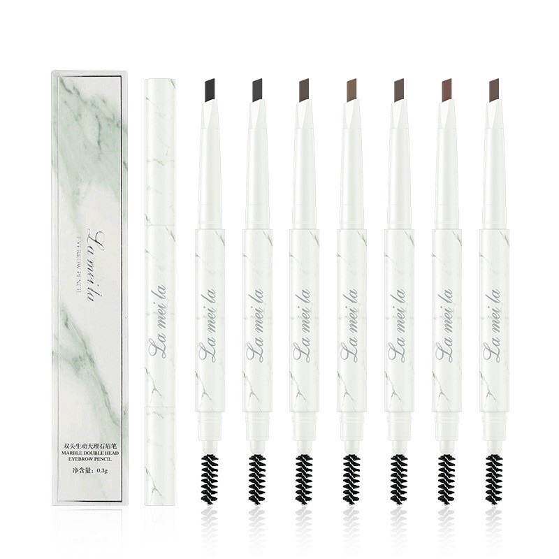 bút kẻ lông mày đa dụng 2 đầu kẻ và chuốt lông mày Lameila Eyebrow Pencil không thấm nước, không trôi, màu bền