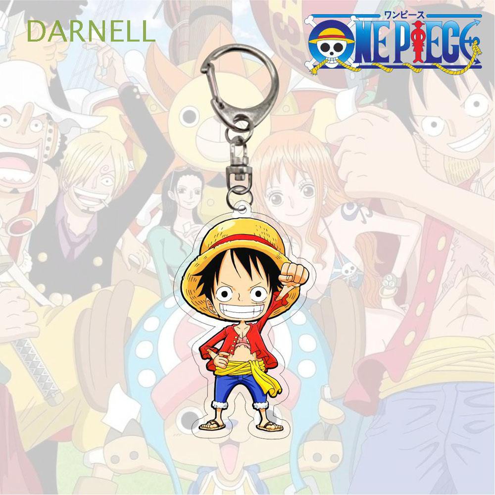 Móc chìa khóa hình nhân vật Luffy trong anime One Piece bằng nhựa arcylic độc đáo