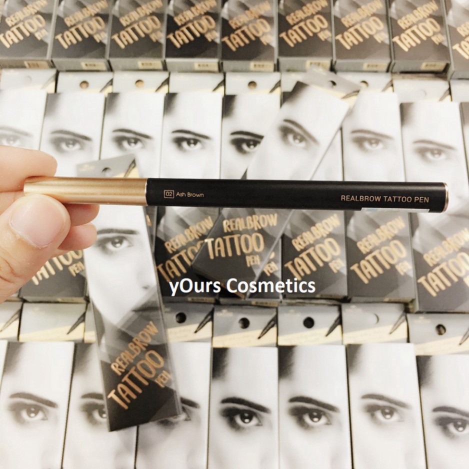 [Đại Lý Chính Thức] Chì Kẻ Mày Phẩy Sợi Vacosi Màu Nâu Xám Real Brow Tattoo Pen VM14 - Bút Kẻ Mày Phẩy Sợi Vacosi B579