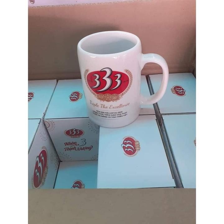 LY SỨ MINH LONG QUÀ TẶNG CỦA BIA SÀI GÒN BIA 333