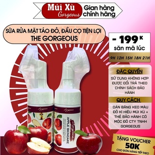 [ CHÍNH HÃNG - MÚI XÙ - QUÀ TẶNG ] Sữa Rửa Mặt Táo Đỏ Apple Skincare Đầu Cọ Tạo Bọt Giúp Sạch Mụn,Sạch Da 100ml