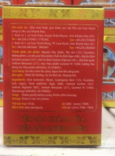 Nước yến sào Sanet
