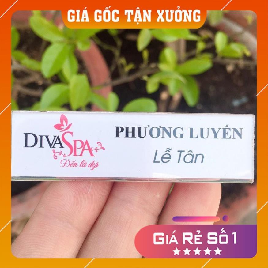 [Giá gốc Tận Xưởng] COMBO 10 BẢNG TÊN NHÂN VIÊN MICA