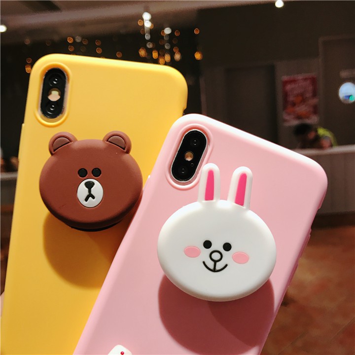 [ SAMSUNG ] Ốp Lưng Silicon Gấu - Thỏ (Kèm Phụ Kiện) - B019 | BigBuy360 - bigbuy360.vn