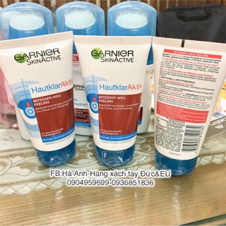 Tẩy da chết cho mặt Ganier HautklarAktiv cho da nhờn mụn