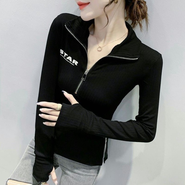 Áo Len Cao Cổ, Áo Len Cổ Khóa STAP Form Ôm Kiểu Dáng Hiện Đại Sang Chảnh Dễ Thương | BigBuy360 - bigbuy360.vn