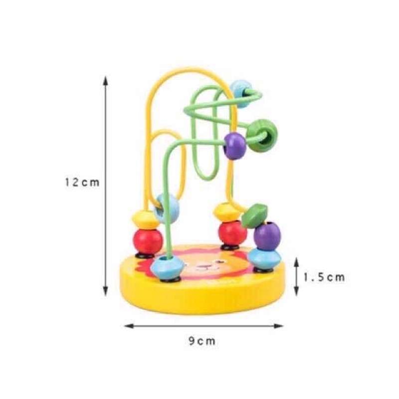 combo 4 đồ chơi gỗ thông minh phát triển trí não cho bé ( đàn gỗ, sâu, luồn hạt, tháp gỗ )