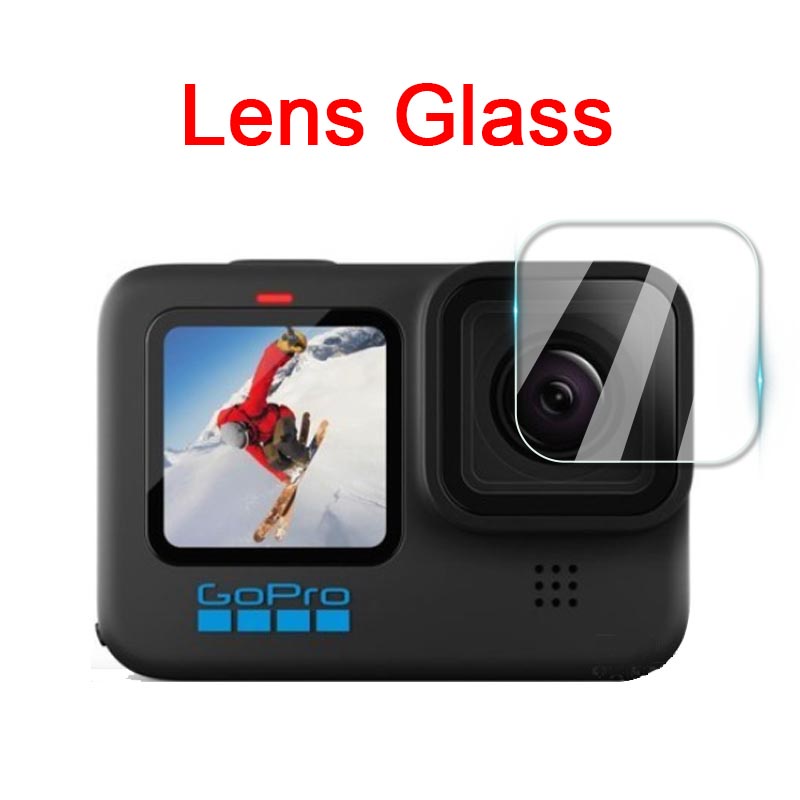 Kính cường lực bảo vệ màn hình/ ống kính/ mặt sau máy ảnh 2.5D siêu mỏng dành cho GOPRO HERO 9 10