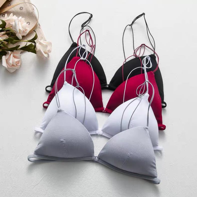 Áo bra cotton dây sợi mảnh