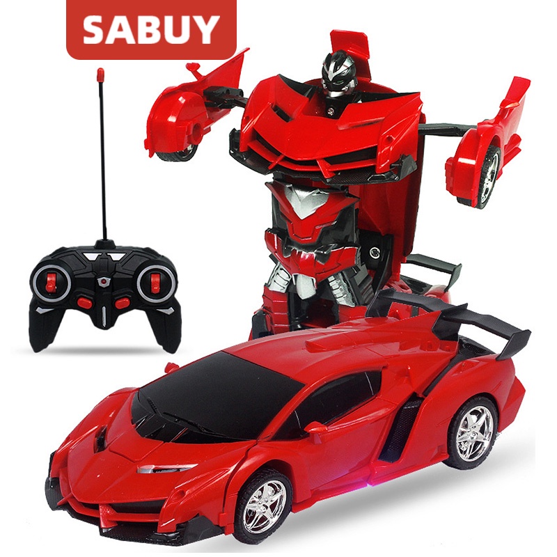 Đồ Chơi Xe Hơi Biến Hình Robot Điều Khiển Từ Xa 2 Trong 1 Cho Trẻ Em