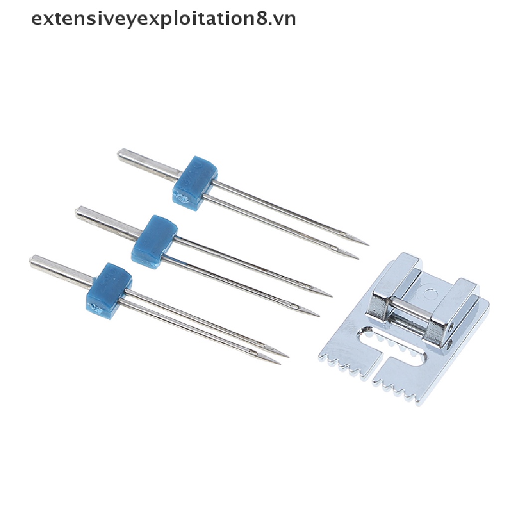 【extensive】 Groove Pintuck Foot With 3 Sizes Double Twin s Pin Set for Brother Sewing 【vn】