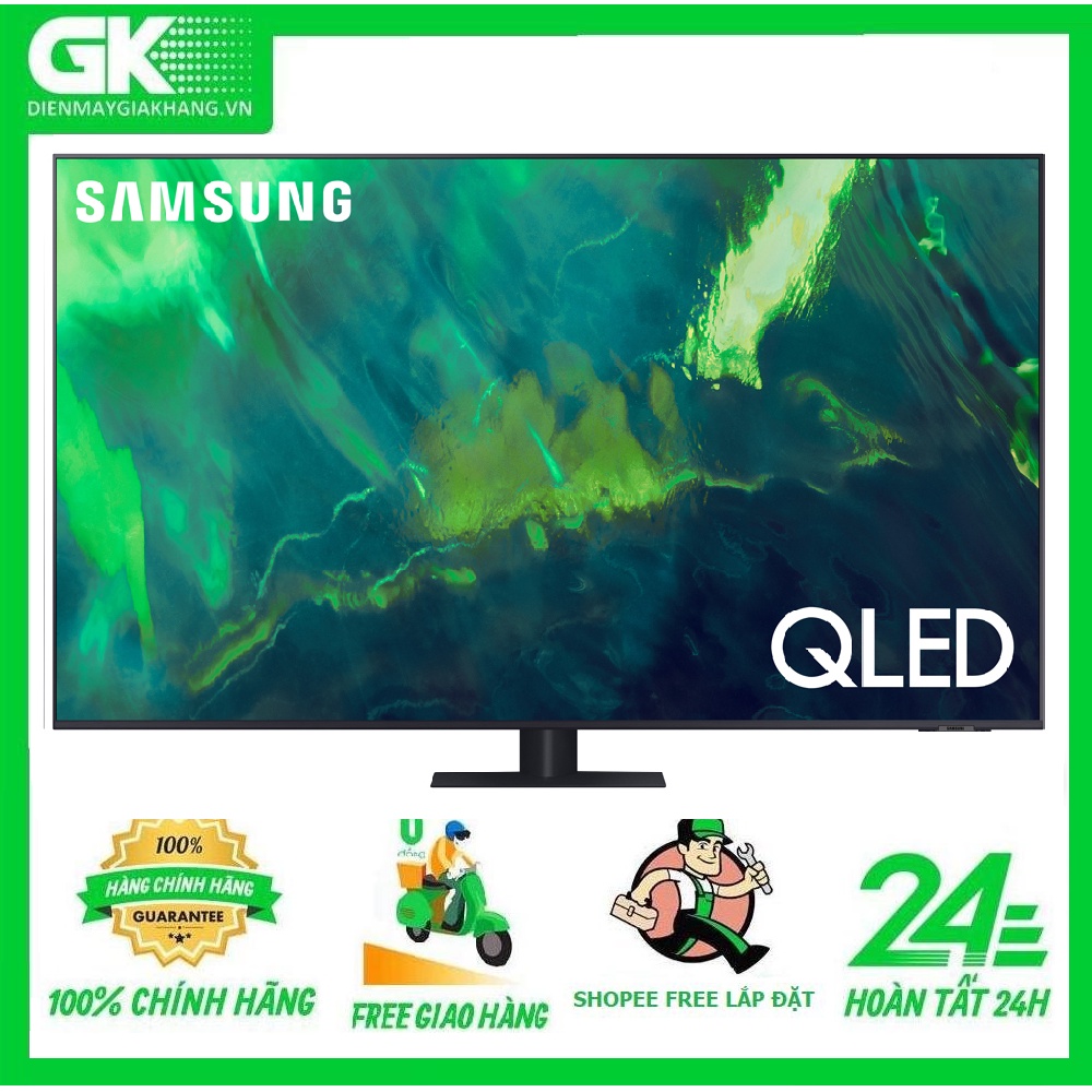 QA75Q70A   - MIỄN PHÍ CÔNG LẮP ĐẶT -Smart Tivi QLED 4K 75 inch Samsung QA75Q70A Mới 2021