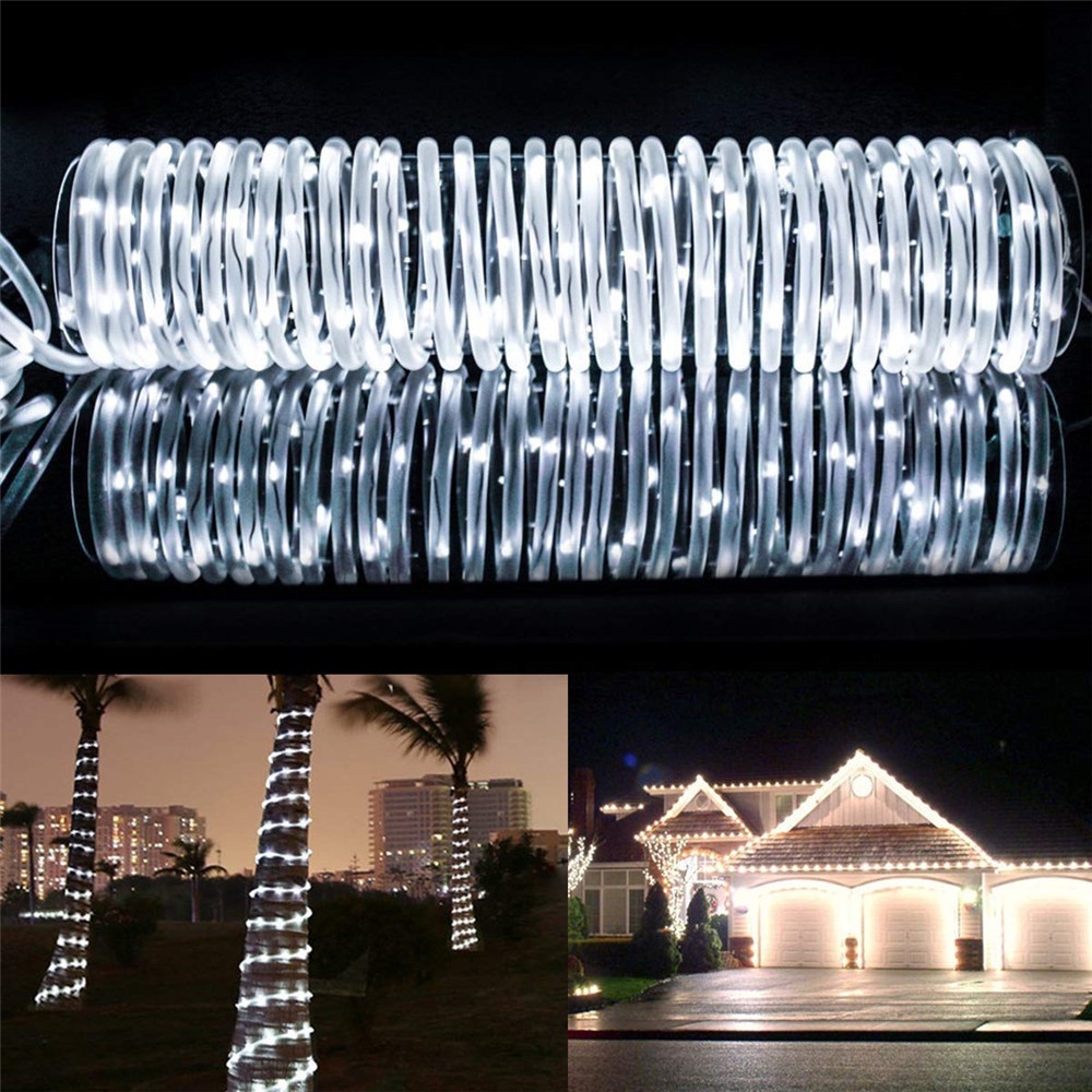 Dây Đèn Led 50 / 100 Bóng Chống Thấm Nước Sử Dụng Năng Lượng Mặt Trời