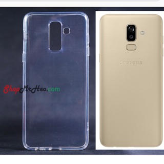 Ốp lưng dẻo silicon Galaxy J8 trong suốt