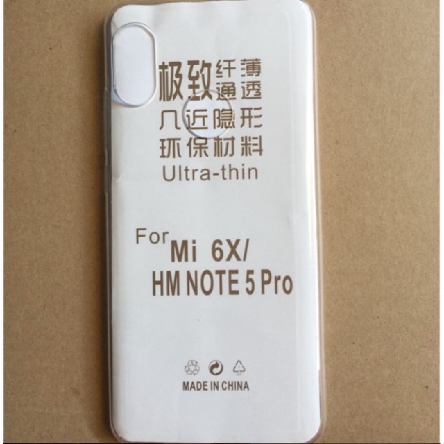 Ốp lưng Silicon trong suốt Xiaomi MiNote5pro