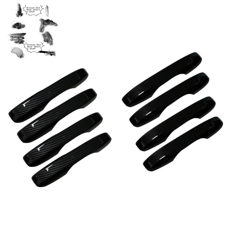 Set 4 ốp bọc tay nắm cửa xe hơi bằng sợi carbon cho Honda Civic 11Th 2022