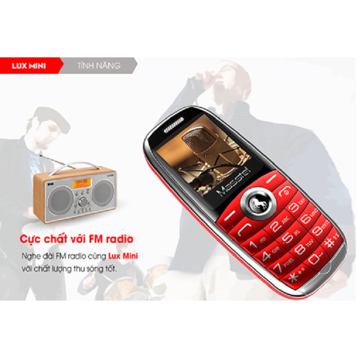 Điện thoại Masstel Lux mini đôc lạ chất lượng mới 100% | BigBuy360 - bigbuy360.vn