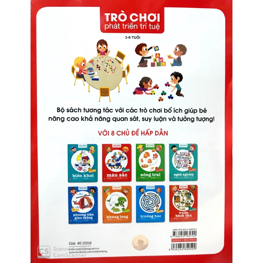 Sách - Trò Chơi Phát Triển Trí Tuệ: Màu Sắc