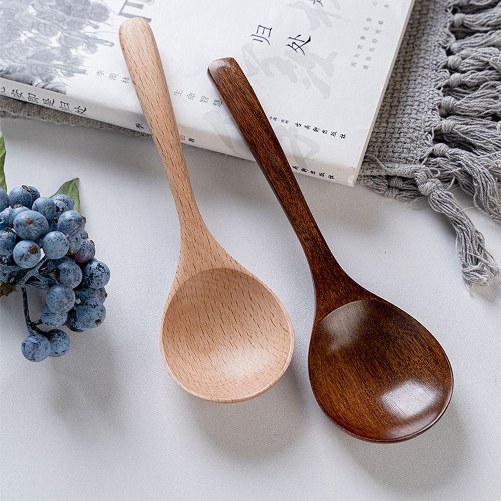 SOMEDAYZL Muỗng Xới Cơm Bằng Gỗ Tự Nhiên Tiện Dụng Cho Nhà Bếp