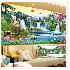 Tranh đính đá phong cảnh sơn thủy hữu tình y8276 y8275 y8309  y8310  y8311  - TRANH CHƯA ĐÍNH