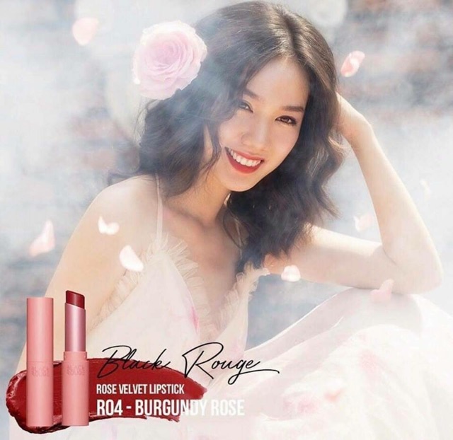 Son thỏi Black Rouge Rose Velvet Lipstick
