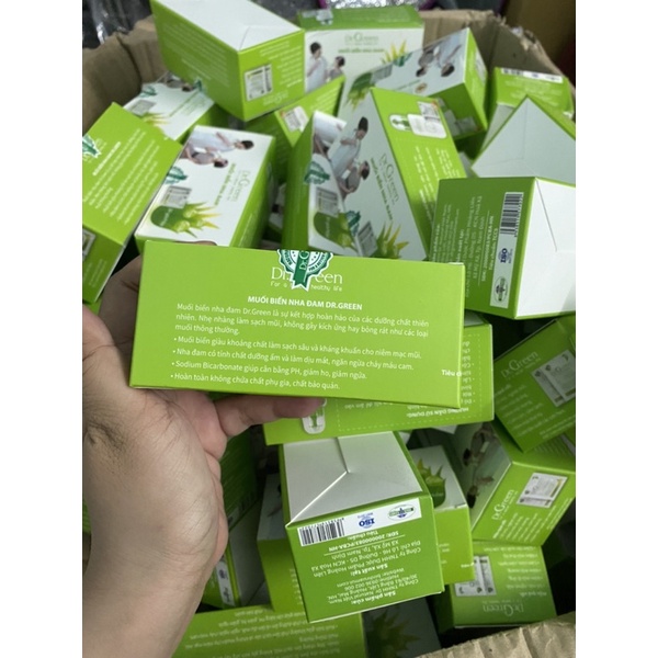 Combo 30 gói muối rửa mũi Dr.Green thêm chiết xuất lô hội