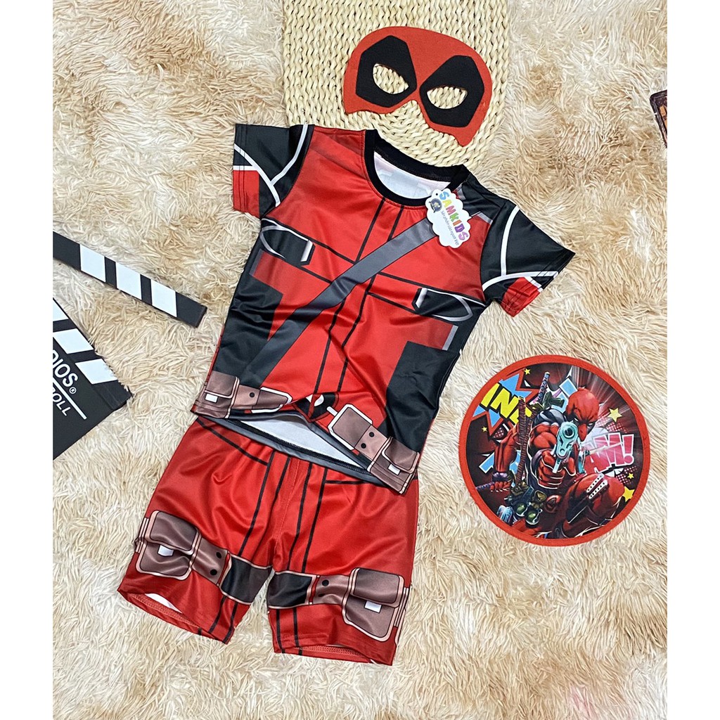 Đồ siêu nhân Deadpool tặng khiên và mặt nạ