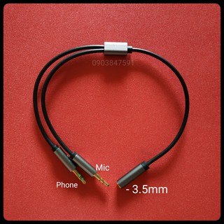 Dây chuyển đổi từ 3,5mm Âm ra Mic và Phone