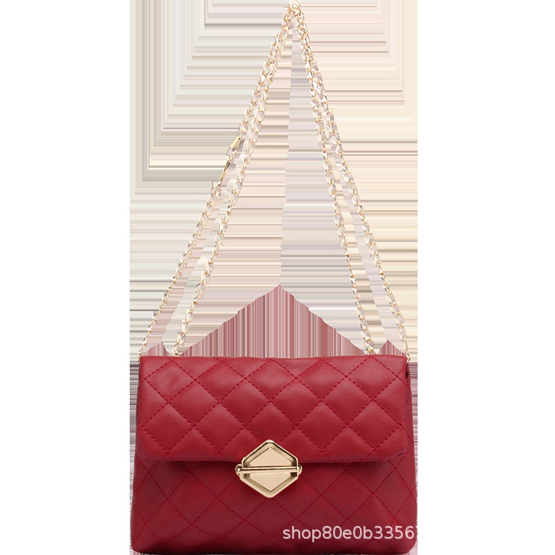 Túi Đeo Vai Phối Dây Xích Thiết Kế Phong Cách Hàn Quốc Dành Cho Nữ