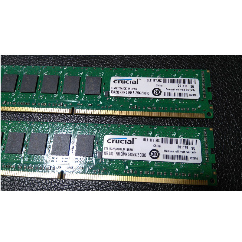 Ram ECC Unbuffered 4GB DDR3 (PC3) bus 1066- 8500E tháo máy, bảo hành 1 năm
