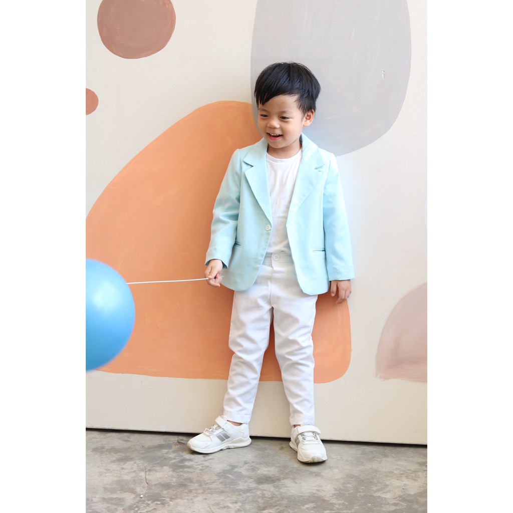 SET QUẦN ÁO VEST CÔNG TỬ NHÍ MÀU XANH BẠC HÀ