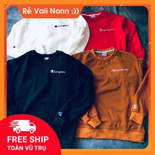 ÁO NỈ BÔNG HOODIE TRƠN TÚI TRƯỚC UNISEX [CHAMPION]
