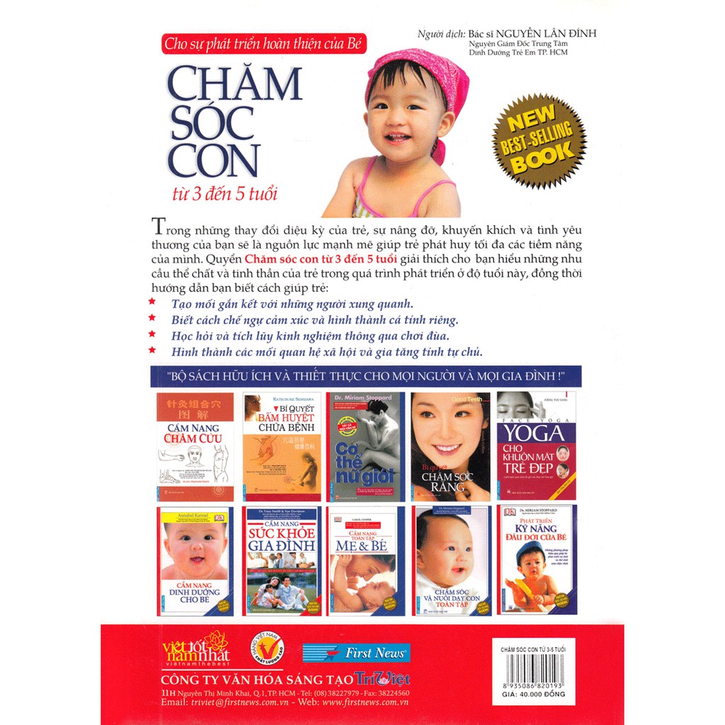 Sách - Chăm Sóc Con (Từ 3 đến 5 Tuổi) | BigBuy360 - bigbuy360.vn