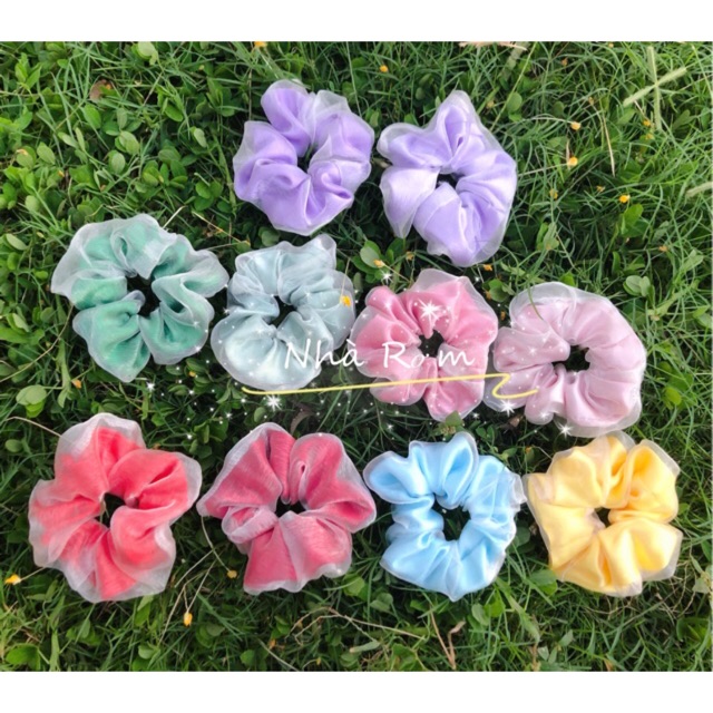 Cột tóc SCRUNCHIES bridal 2 lớp cực đẹp