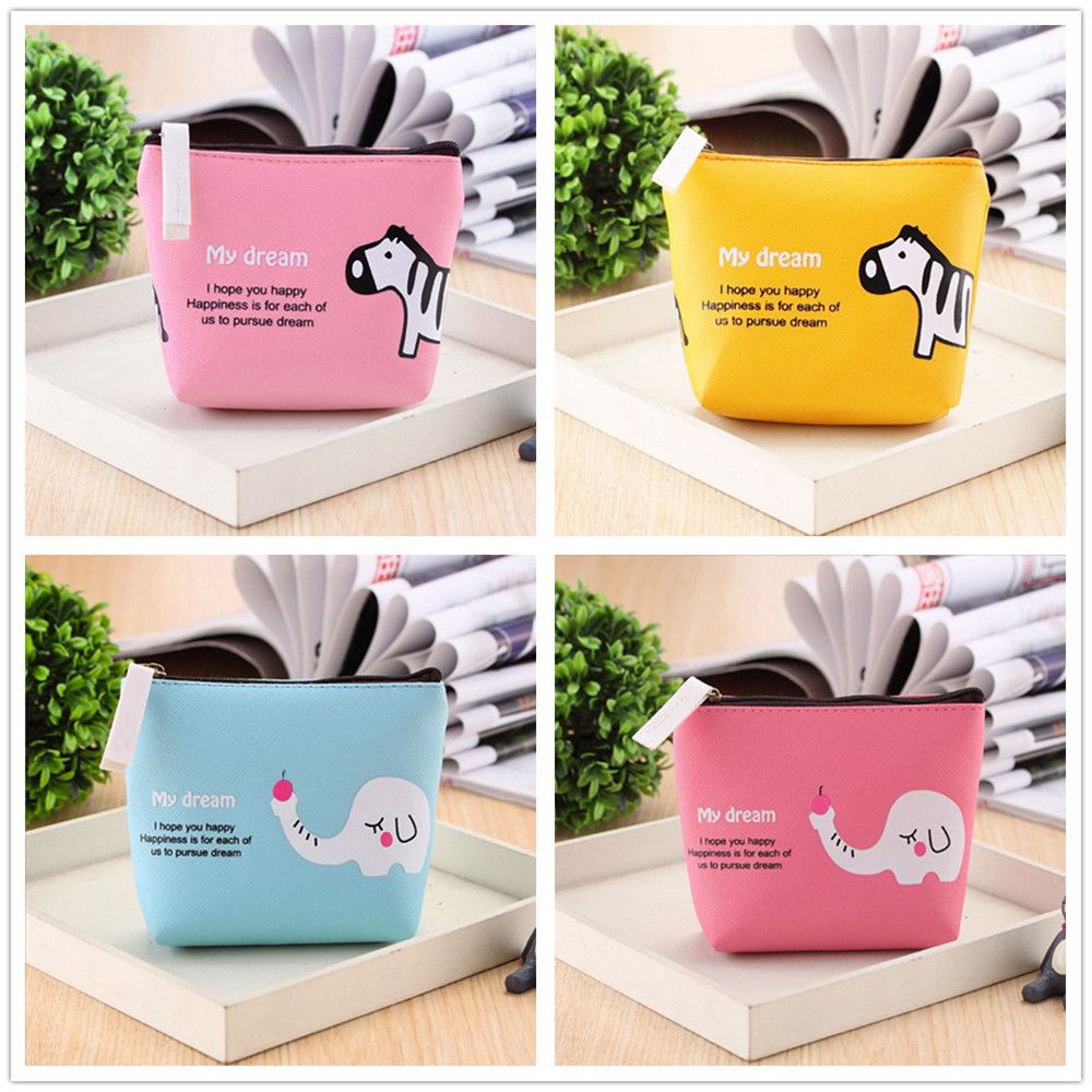 Ví In Hình Động Vật Ngựa Vằn Nhiều Màu Dễ Thương Cho Bé