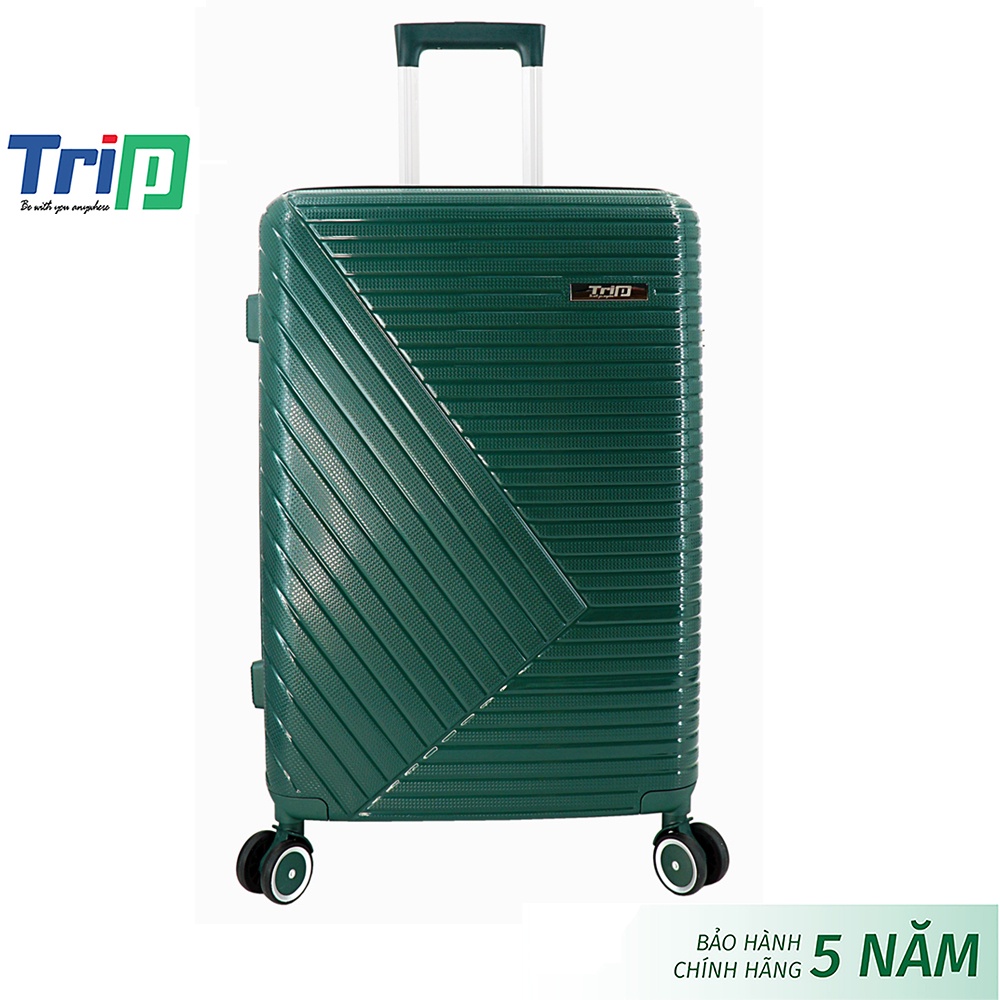 Vali kéo cao cấp Trip PP108 nhựa PP chống bể tuyệt đối size 28inch bảo hành 5 năm