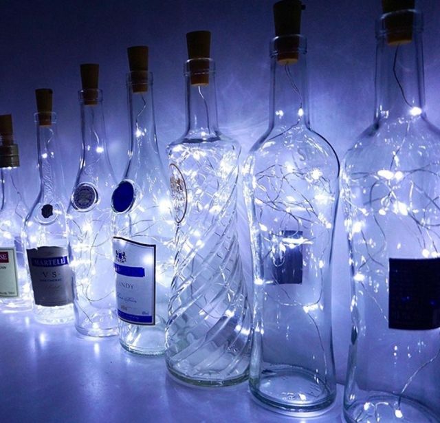 Dây đèn led đom đóm Fairy light 5m kiểu dáng nút chai trang trí