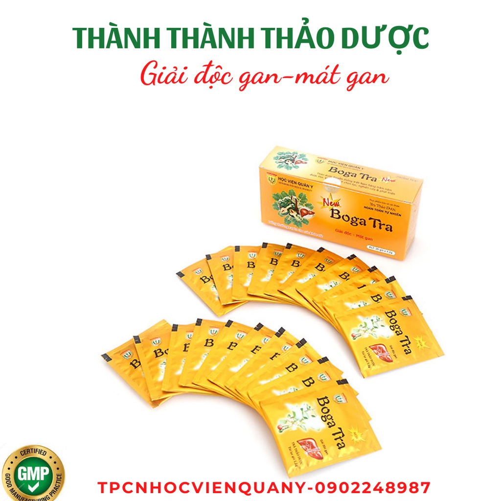 Trà Bogatra Học viện quân y giúp giải độc gan