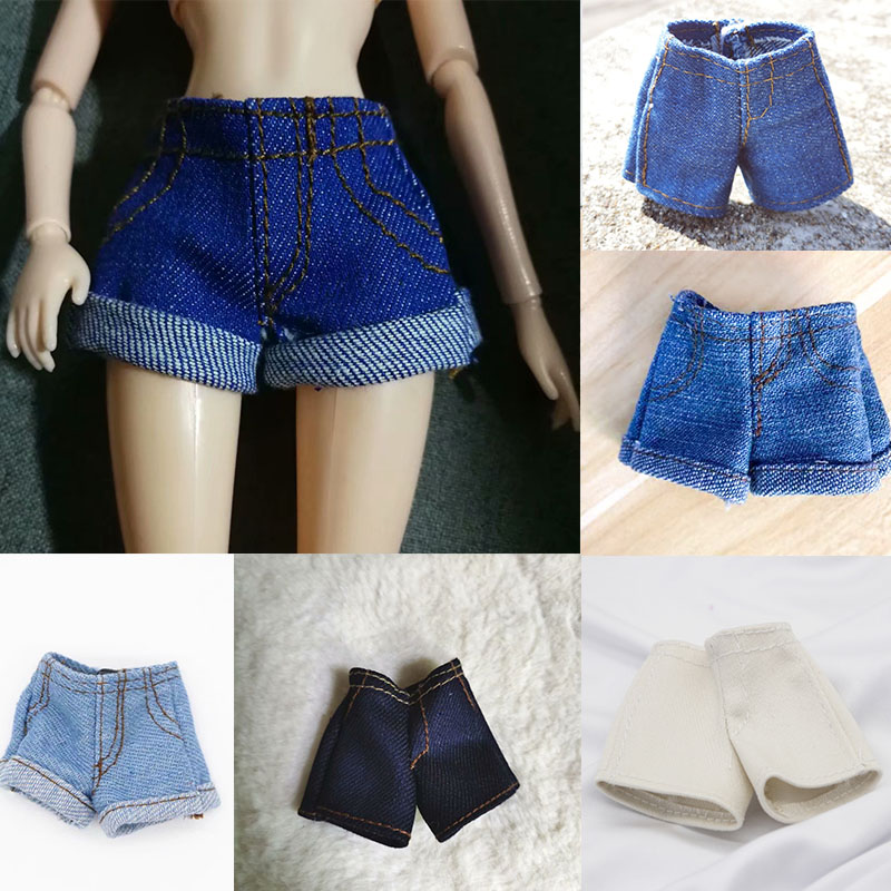 Quần short jean tỷ lệ 1/6 cho búp bê mô hình